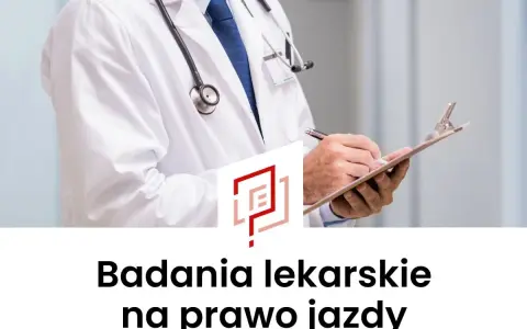 Lekarz w białym kitlu z notatnikiem i stetoskopem. Dowiedz się, jak wyglądają badania na prawo jazdy.